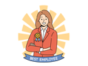 پیش‌نمایش فایل girl-receives-best-employee-award-11034186 از پک فعالیت افراد