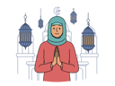 پیش‌نمایش فایل hijab-woman-is-praying-11034184 از پک فعالیت افراد