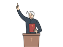 پیش‌نمایش فایل priest-is-reading-bible-book-11034174 از پک فعالیت افراد