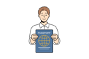 پیش‌نمایش فایل boy-hold-passport-11034107 از پک فعالیت افراد