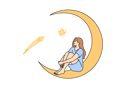 پیش‌نمایش فایل girl-is-relaxing-on-crescent-moon-11034023 از پک فعالیت افراد
