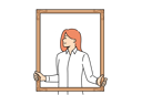 پیش‌نمایش فایل woman-is-holding-picture-frame-11034021 از پک فعالیت افراد