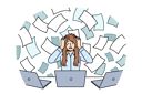پیش‌نمایش فایل woman-is-stressed-due-to-office-work-11034025 از پک فعالیت افراد