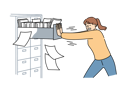 پیش‌نمایش فایل woman-pushes-file-cabinet-forcefully-11034030 از پک فعالیت افراد