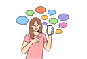 پیش‌نمایش فایل girl-feels-happy-while-doing-online-chat-11033964 از پک فعالیت افراد