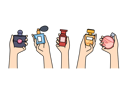 پیش‌نمایش فایل bottles-of-perfume-in-hands-of-women-choosing-new-scent-to-create-desired-look-when-going-to-party-11506928 از پک فعالیت افراد