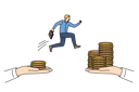 پیش‌نمایش فایل business-challenge-for-man-who-wants-to-earn-more-and-jumps-between-hands-with-money-11506896 از پک فعالیت افراد