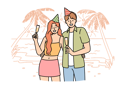 پیش‌نمایش فایل honeymoon-happy-couple-drinking-champagne-and-standing-on-beach-of-sunny-resort-11506920 از پک فعالیت افراد