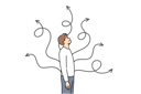پیش‌نمایش فایل man-chooses-way-to-solve-situation-and-standing-near-arrows-pointing-in-different-directions-11506897 از پک فعالیت افراد