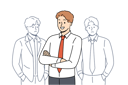 پیش‌نمایش فایل successful-businessman-standing-with-arms-crossed-near-unsuccessful-and-sad-opponents-11506898 از پک فعالیت افراد