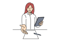 پیش‌نمایش فایل woman-recruiter-welcomes-new-applicant-to-interview-and-extending-hand-to-screen-standing-near-table-11506910 از پک فعالیت افراد
