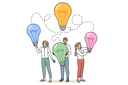 پیش‌نمایش فایل business-team-successfully-exchanges-ideas-at-meeting-and-choosing-best-innovations-to-implement-11506880 از پک فعالیت افراد