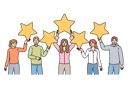 پیش‌نمایش فایل five-star-feedback-from-people-who-have-used-company-services-and-given-excellent-rating-11506859 از پک فعالیت افراد