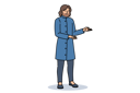 پیش‌نمایش فایل indian-man-with-beard-dressed-in-blue-traditional-shervani-clothing-and-points-with-his-hands-to-sides-11506886 از پک فعالیت افراد