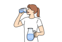 پیش‌نمایش فایل woman-drinking-clean-water-from-glass-to-refresh-herself-and-saturate-body-with-mineral-aqua-11506883 از پک فعالیت افراد