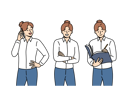 پیش‌نمایش فایل business-lady-talking-on-phone-and-arranging-partner-meeting-and-making-entry-in-journal-11506845 از پک فعالیت افراد