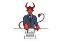 پیش‌نمایش فایل devil-offers-to-sign-business-contract-lying-on-table-in-order-to-sell-soul-to-satan-11506828 از پک فعالیت افراد