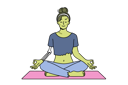 پیش‌نمایش فایل green-witch-meditating-in-lotus-position-doing-yoga-on-halloween-to-restore-health-11506841 از پک فعالیت افراد