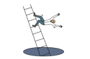 پیش‌نمایش فایل loser-man-falls-from-career-ladder-into-abyss-and-risking-injury-due-to-careless-actions-11506852 از پک فعالیت افراد