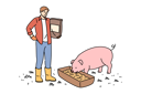 پیش‌نمایش فایل man-farmer-engaged-in-livestock-farming-and-pours-feed-from-grains-and-cereals-for-pigs-11506855 از پک فعالیت افراد