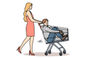 پیش‌نمایش فایل woman-carries-man-in-supermarket-carts-while-buying-boyfriend-and-financially-motivated-marriages-11506850 از پک فعالیت افراد