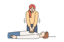 پیش‌نمایش فایل woman-nervous-giving-heart-massage-to-man-who-has-fainted-and-pressing-on-chest-muscles-11506849 از پک فعالیت افراد