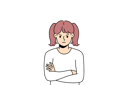 پیش‌نمایش فایل angry-little-girl-standing-with-arms-crossed-and-looks-at-screen-with-hatred-and-showing-disobedience-11506951 از پک فعالیت افراد