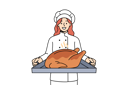 پیش‌نمایش فایل cook-with-roast-turkey-on-tray-invites-you-to-celebrate-thanksgiving-and-eat-meat-together-11506968 از پک فعالیت افراد