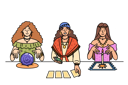پیش‌نمایش فایل female-fortune-tellers-use-tarot-cards-and-oracle-crystal-ball-to-predict-future-11506940 از پک فعالیت افراد