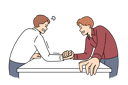 پیش‌نمایش فایل men-engage-in-arm-wrestling-to-find-out-who-is-stronger-and-prove-own-leadership-in-business-team-11506945 از پک فعالیت افراد