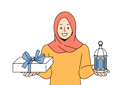 پیش‌نمایش فایل muslim-woman-invites-to-celebrate-ramadan-11506959 از پک فعالیت افراد
