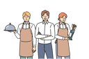 پیش‌نمایش فایل restaurant-waiters-and-administrators-are-ready-to-serve-guests-who-want-to-have-lunch-or-dinner-11506971 از پک فعالیت افراد