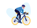 پیش‌نمایش فایل boy-riding-cycle-8957433 از پک تصویرسازی ورزش - بخش 1
