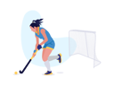 پیش‌نمایش فایل girl-playing-hockey-8957435 از پک تصویرسازی ورزش - بخش 1