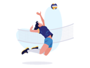 پیش‌نمایش فایل girl-volleyball-payer-8953496 از پک تصویرسازی ورزش - بخش 1