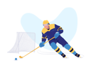 پیش‌نمایش فایل man-playing-ice-hockey-8957436 از پک تصویرسازی ورزش - بخش 1