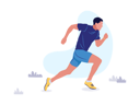 پیش‌نمایش فایل man-running-in-race-8957438 از پک تصویرسازی ورزش - بخش 1