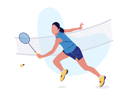 پیش‌نمایش فایل young-girl-playing-badminton-8953486 از پک تصویرسازی ورزش - بخش 1
