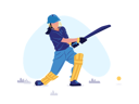 پیش‌نمایش فایل girl-cricket-player-10475743 از پک ورزش