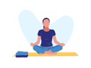 پیش‌نمایش فایل girl-doing-yoga-10475780 از پک ورزش