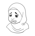 پیش‌نمایش فایل afraid-girl-10795828 از پک افراد با برخی حالات - هنر خطی دودل