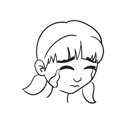 پیش‌نمایش فایل crying-girl-10795832 از پک افراد با برخی حالات - هنر خطی دودل