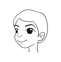 پیش‌نمایش فایل smiling-face-10795842 از پک افراد با برخی حالات - هنر خطی دودل