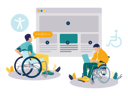 پیش‌نمایش فایل disabled-man-use-assistive-technology-11401505 از پک دسترسی پذیری