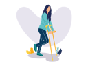 پیش‌نمایش فایل girl-with-underarm-crutches-11379790 از پک دسترسی پذیری