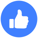 پیش‌نمایش فایل like-670 از پک واکنش ها/شکلک های فیسبوک