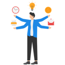 پیش‌نمایش فایل businessman-doing-multitasking-8729941 از پک مفهوم کسب و کار