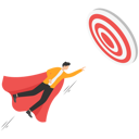 پیش‌نمایش فایل businessman-flying-towards-target-8729921 از پک مفهوم کسب و کار