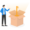 پیش‌نمایش فایل entrepreneur-with-secret-key-to-success-8729937 از پک مفهوم کسب و کار
