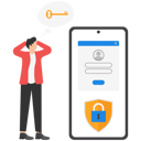 پیش‌نمایش فایل man-forgot-login-credentials-8729949 از پک مفهوم کسب و کار